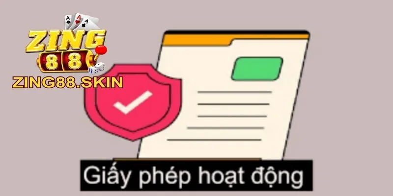 Những giấy phép hoạt động của cổng game Zing88 hiện có. 